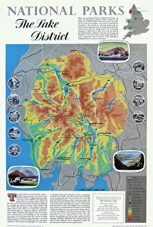 Images Dated 21st May 2012: Map of the Lake District