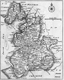 Map of Lancashire
