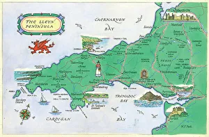 Peck Prints: Map - The Lleyn Peninsula