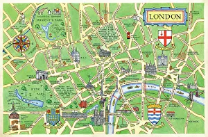 Peck Prints: Map - London