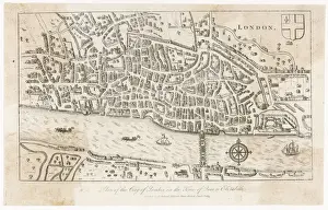 MAP / LONDON / CITY LATE 16C