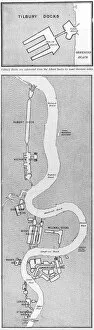 Consisted Gallery: Map of Londons Docks, 1908