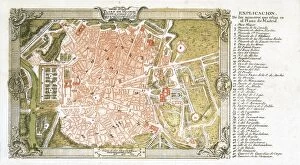 Rodrez Gallery: Map of Madrid (1762) by Ventura Rodr�ez and