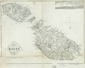 Appearance Prints: Map of Malta and its dependencies (Brocktoff 1838)