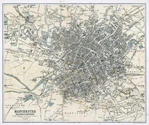 England Gallery: Map / Manchester 1878