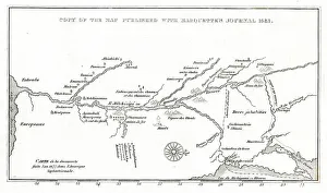 Images Dated 21st December 2018: Map of Marquettes Explorations