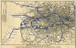 Aldgate Gallery: Map, Metropolitan Underground Railway