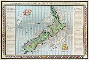 Produce Collection: A Map of New Zealand