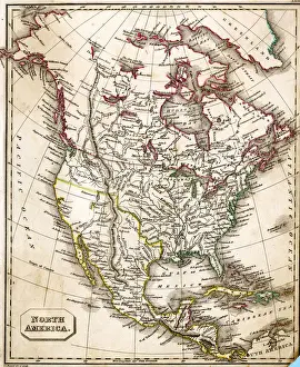 MAP / NORTH AMERICA 1827