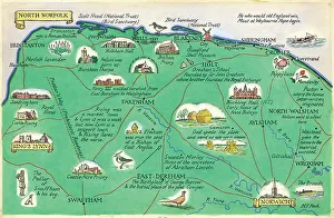 Peck Prints: Map - North Norfolk