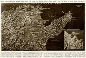 Terrain Collection: Map of northern Tunisia by G. H. Davis