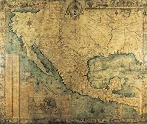 Map of Nueva Espa񡠨1767) by Jos頁ntonio Alzate