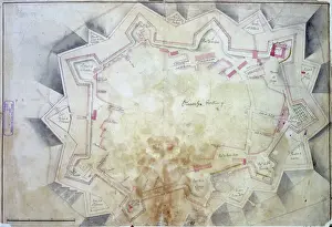 1017 Prints: Map of Olivenza