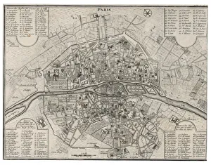 Europe Gallery: Map / Paris 18C
