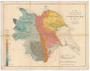 Phillips Prints: A Map of the Principal Features of the Geology of Yorkshire