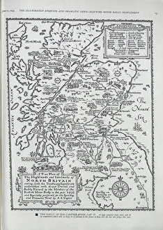 Driving Prints: Map of Scottish Car Rally
