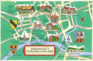 Map - Shakespeare's Stratford-upon-Avon