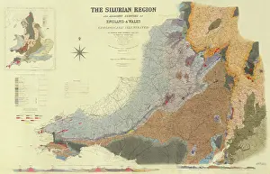 Montgomery Prints: Map of the Silurian Region (Murchison, 1838)