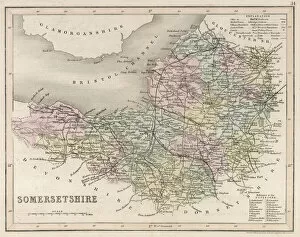 Maps Collection: Map / Somerset C1857