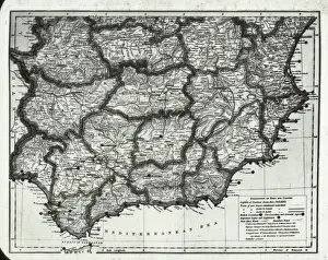 Provinces Prints: Map of South Spain