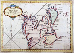 Images Dated 5th November 2015: Map of Spitsbergen, Norway