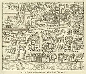 1550 Gallery: Map of St Pauls and area