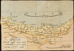 Coast Line Prints: Map of the Trabzon Province