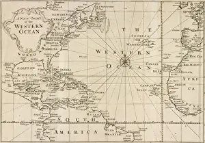 Sloane Prints: Map of Western Ocean
