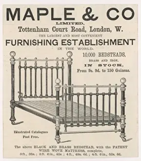 Maple Brass Bedstead