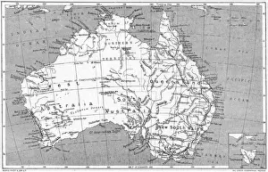 Common Wealth Prints: Maps / Australia 1908