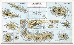 Islands Collection: MAPS / AZORES