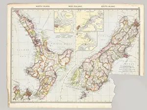 Taranaki Prints: Two maps of Taranaki, New Zealand