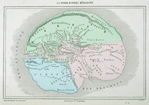 Images Dated 12th October 2007: Maps / World / Herodotus