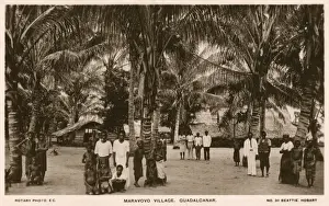 Protectorate Prints: Maravovo Village, Guadalcanal, Solomon Islands