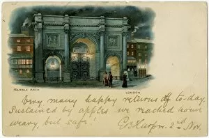 Nightime Gallery: Marble Arch, London at night