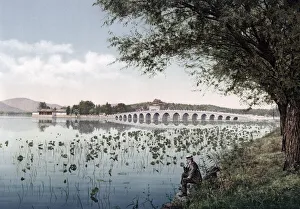 Marble bridge, Summer Palace, Peking, (Beijing) China, c