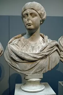 Antonine Gallery: Marble bust of Faustina the Younger (125 / 130-175) or his dau