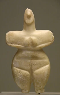 Millennium Collection: Marble female figure. Neolithic. V millennium B.C. Greece