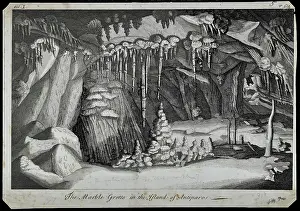 Grotto Prints: Marble Grotto in the Island of Antiparos
