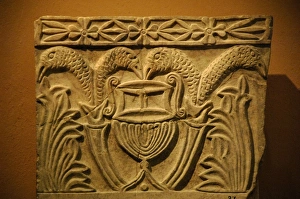 Images Dated 29th May 2007: Marble pillar decorated with floral and zoomorphic motives
