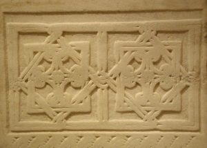 Images Dated 8th June 2007: Marble slab decorated with geometric designs and filigree. C