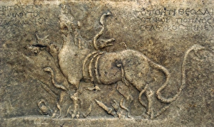 Images Dated 25th August 2007: Marble votive relief dedicated to the goddess Totoes in the