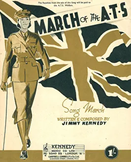 Composed Prints: March Of The A. T. S. Music Cover