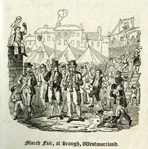 Westmoreland Prints: March Fair at Brough, Westmorland