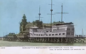 Marchetti Prints: Marchettis Restaurant Ship, Venice, California, USA