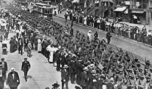 Marching to US training camp