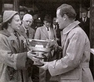 Perth Prints: Marchioness of Lansdowne presents cup to Harris St. John