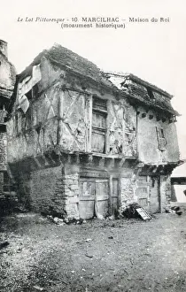 Half Timbered Prints: Marcilhac-sur-Cele - The Kings House - France