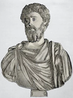 Images Dated 22nd June 2014: Marcus Aurelius (121-180 AD). Roman Emperor from 161-180. En