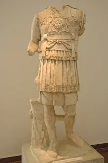 Olympia Prints: Marcus Aurelius (121-180 d. C). Headless statue. Olympia. Gre